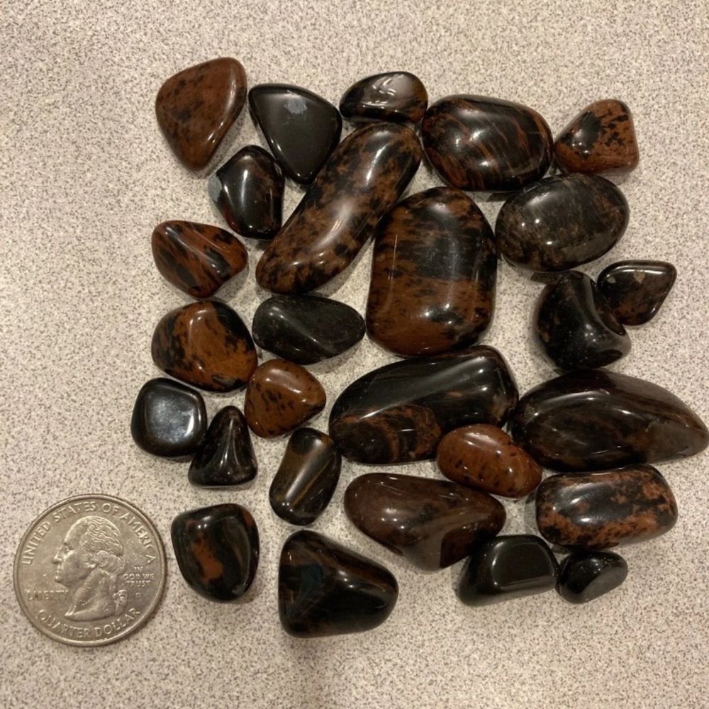 Mahogany jasper stones